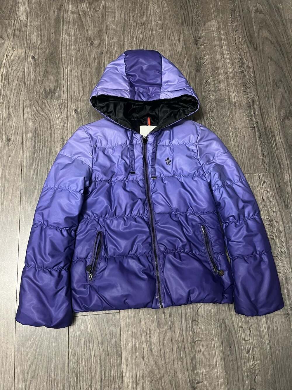Moncler Vintage Hooded Purple Gradient Puffer Jacket image 2